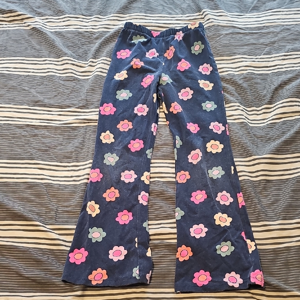 Floral Kids Bottoms in Navy and Pink